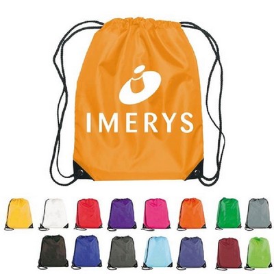 210D Drawstring Polyester Backpack