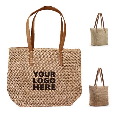 Straw Woven Tote Shoulder Bag