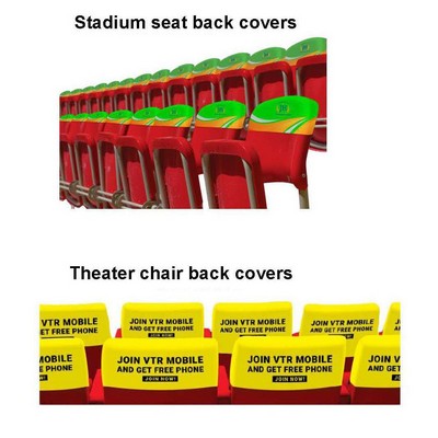 Custom Printed Spandex Stadium / Theatre Chair Back Covers