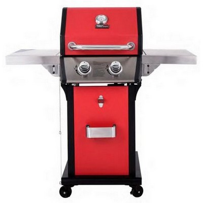 Keg Products Red/Black/Silver 2-Burner Gas Grill