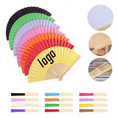 Foladble Paper Bamboo Fan