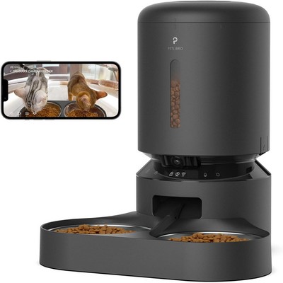 PetLibro - Granary Camera Dual Food Tray Black