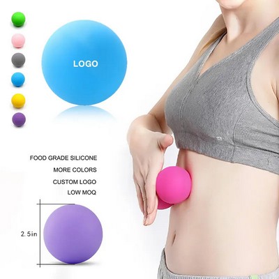 2 1/2" Silicone Yoga/Fitness Massage Ball