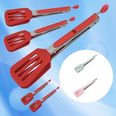 9-Inch BBQ Tongs with Silicone Grip