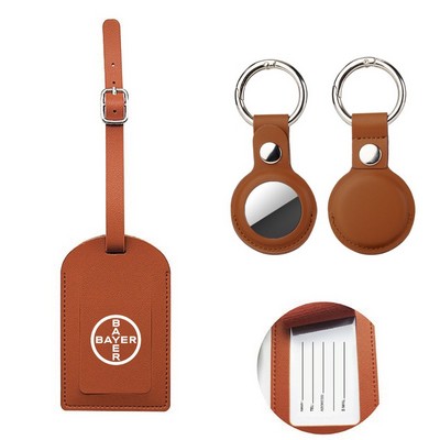 AIR TAG KEYCHAIN + Luggage Tag Gift Set