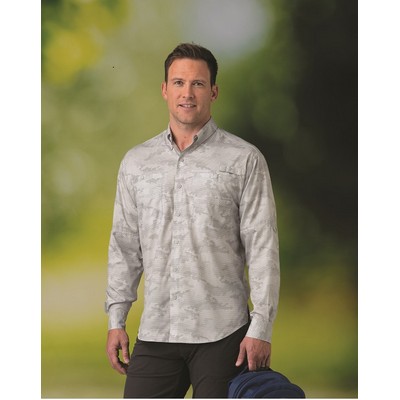 ParagonXP Buxton Sublimated Camo Printed Long Sleeve Fishing Shirt