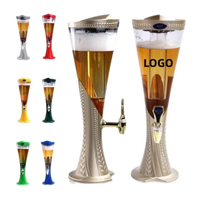 3L Beer Tower Beverage Machine With LED Light