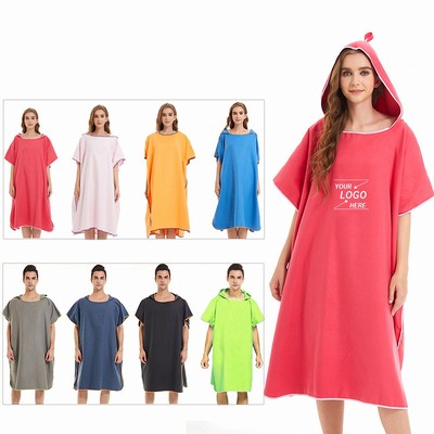 Unisex Quick-Dry Beach Poncho for Adults