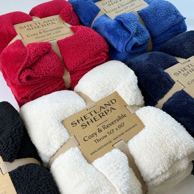 Luxury Shetland Sherpa Fleece Blankets