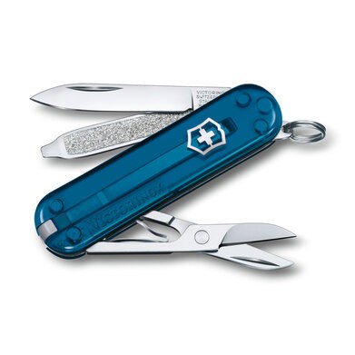 Swiss Army Classic SD Knife Tramslucent Sky High Blue