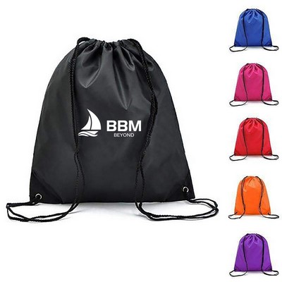 Drawstring Backpack W/ Zipper