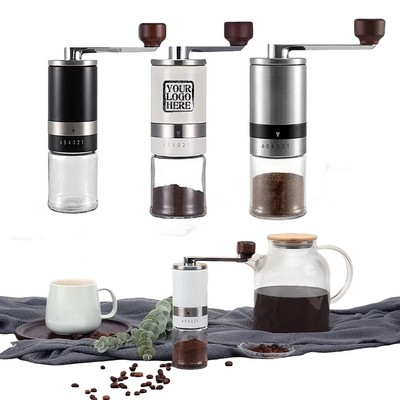 Manual Coffee Grinder Stainless Steel Hand Adjustable 6 Sets