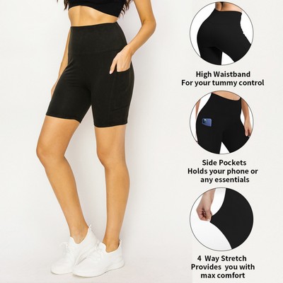 High Waisted Biker Shorts Leggings for Women