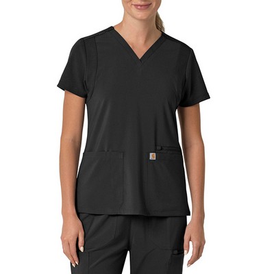 Carhartt® Force Cross-Flex Women's Modern Fit Flex Panel Scrub Shirt