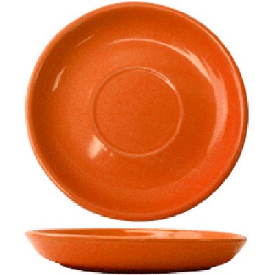 Vitrified Orange Saucer to fit 3.5 Oz. Espresso Demitasse After Dinner Cup