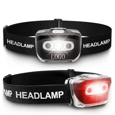 Rechargeable LED Headlamp - Waterproof Tent Flashlight