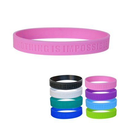 Debossed Silicone Wristbands