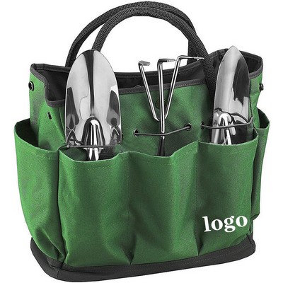 Multi-Pocket Gardening Tool Tote Bag