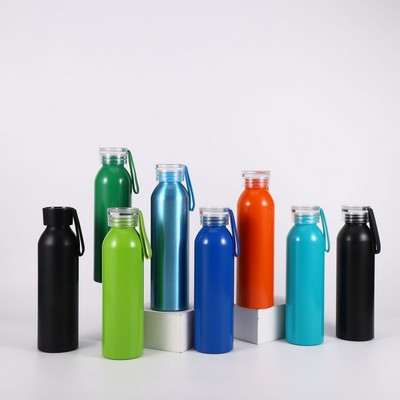 22 oz. Aluminum Water Bottle with Silicone Straps