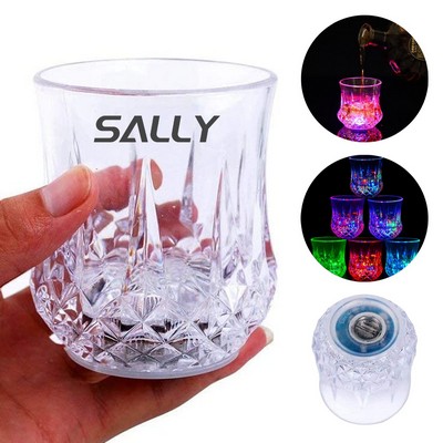 Led Light Up Flashing Wine Glass