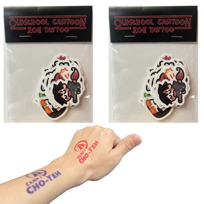 Custom Classic Temporary Tattoo Set With Header Card