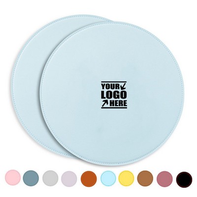 Round Solid Color Pvc Mouse Pad