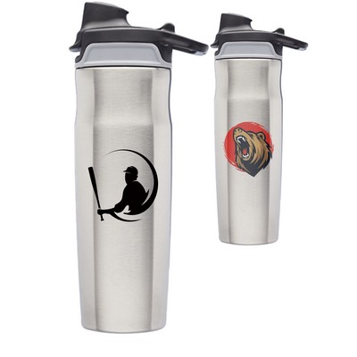 20 oz. Vacuum Insulated Juno Matte Water Bottles w/ Flip Lid