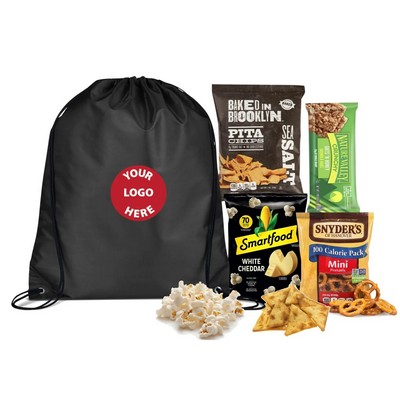 Drawstring Bag with Snacks