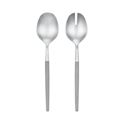 blomus Maxime Mourning Dove Gray Salad Servers