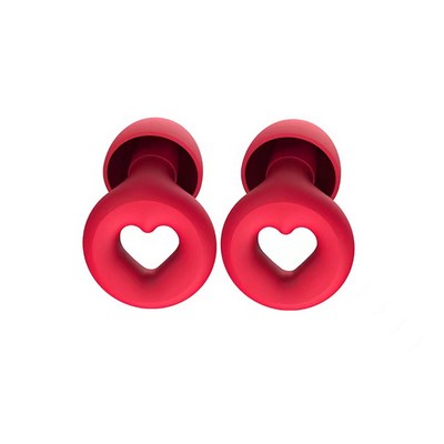 Heart Reusable Silicone Ear Plugs For Noise Reduction