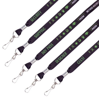 1/2" Variable Data Dye Sublimated Lanyard