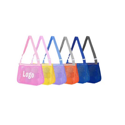 Mesh Beach Toys Handle Storage Bag