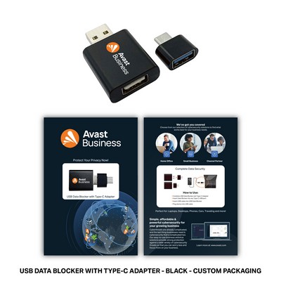 USB Data Blocker + Type-C Adapter with Custom Packaging