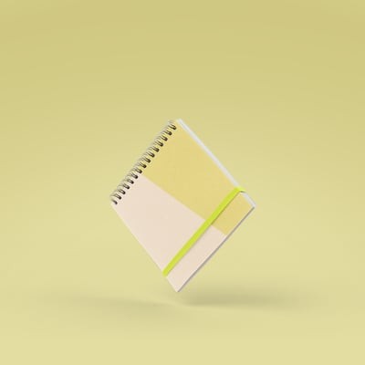 Square Notebook - Small - Coil - Solid Cover