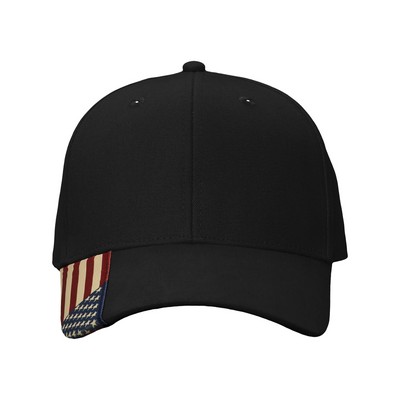 Kati Twill Cap w/Woven USA Flag