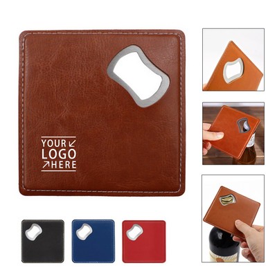 Square Coaster Bottle Opener