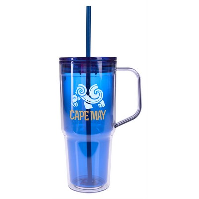 Clair Recycled Acrylic Travel Tumbler - 30 oz.