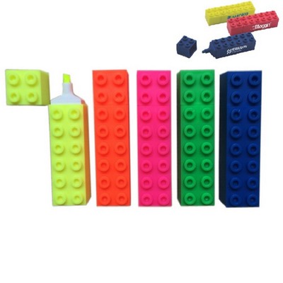 Bricks Fluorescent Highlighter For School/Office