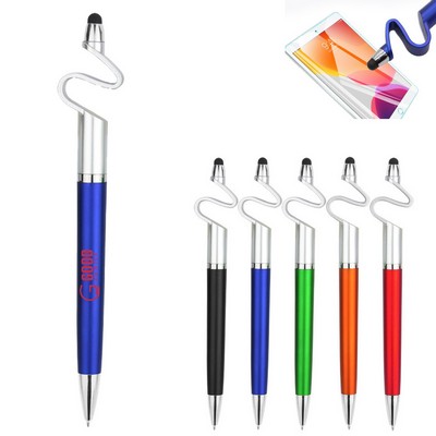 Multifunctional 3-in-1 Phone Holder Stylus Ballpoint Pen