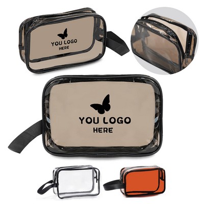 Transparent PVC Cosmetic Toiletry Bag