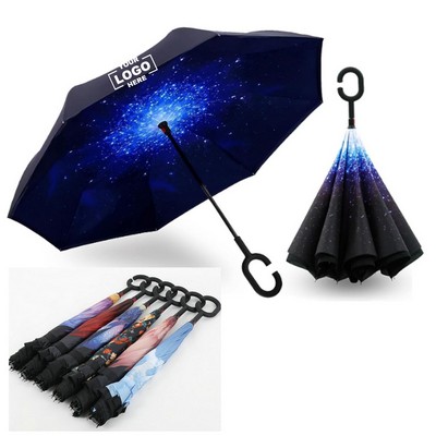 Reverse Folding Umbrella