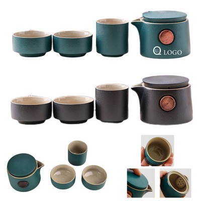 Portable Ceramic Travel Tea Set