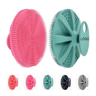 Handheld Soft Silicone Body Scrubber Shower Brush