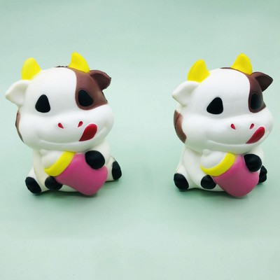 Slow-Rebound Cow and Baby Bottle Stress Toy