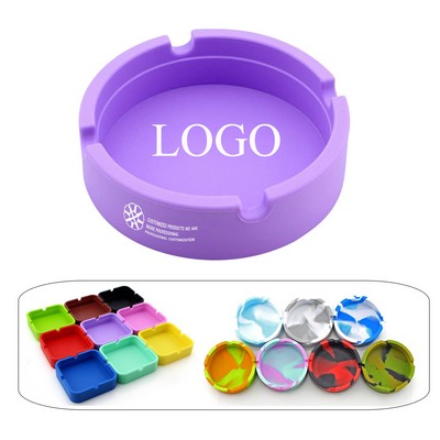 Round/Square Portable Silicone Ashtray