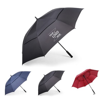 61 Inch Extra Large Vented Double Canopy Golf Umbrella