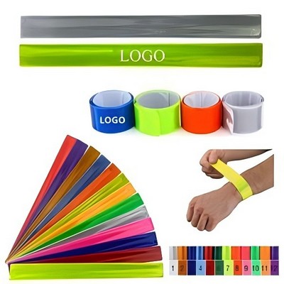 PVC Safety Reflective Slap Wrap Bracelet