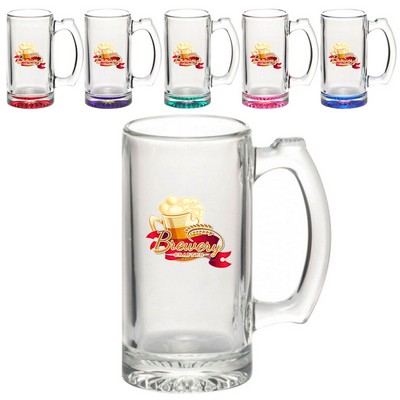 Libbey Groomsmen Glass Beer Mugs 12 oz