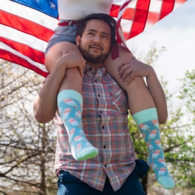 Over the Calf USA Socks - Patriotic Style for Your Legs - American Made