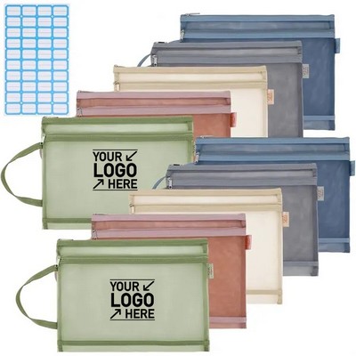 Nylon A4 Zipper Mesh Bags